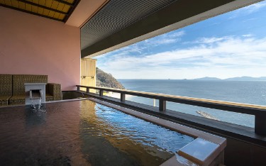 Private open-air bath available on the day-trip plan