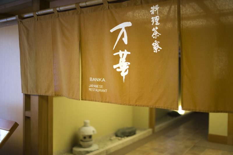Noren curtain at Ryori Chaya Mange