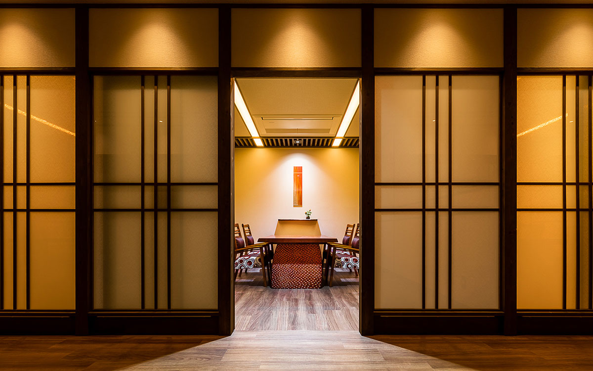 Entrance to Akari Dining Urara private room