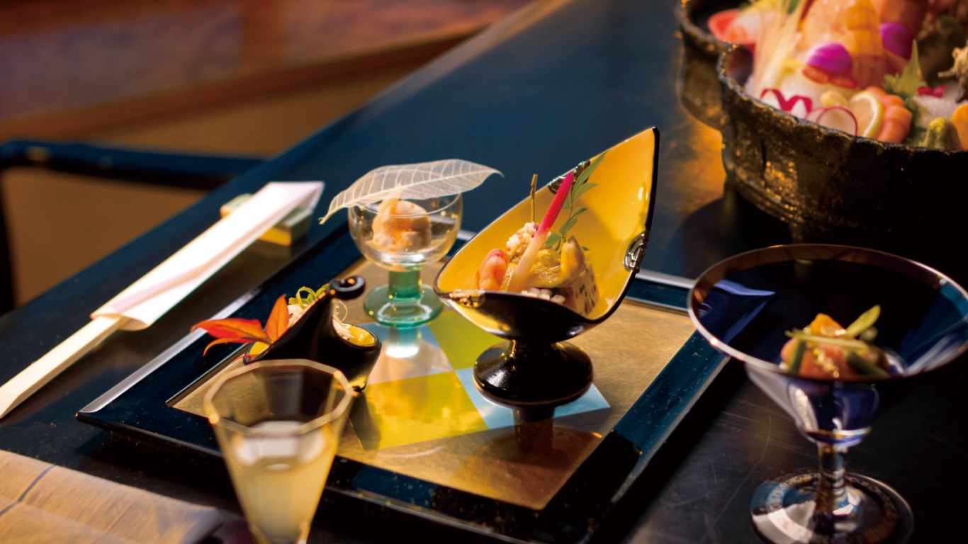 Cuisine at Nishiura Onsen, Gamagori, Aichi