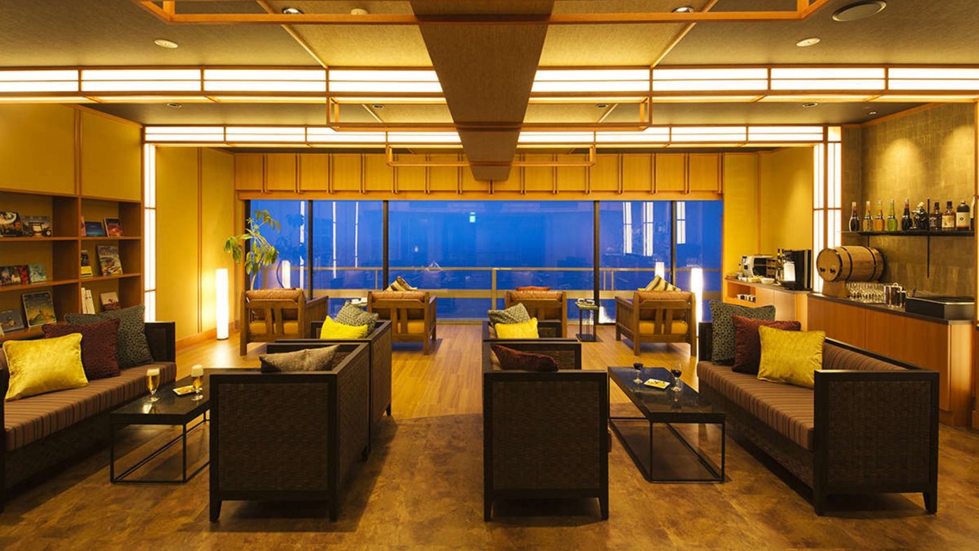 Premium Lounge SORA at night