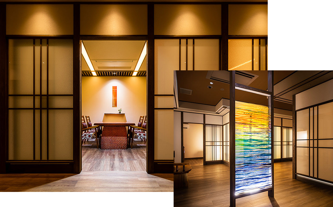 A premium, private space for Gamagori's seasonal cuisine
