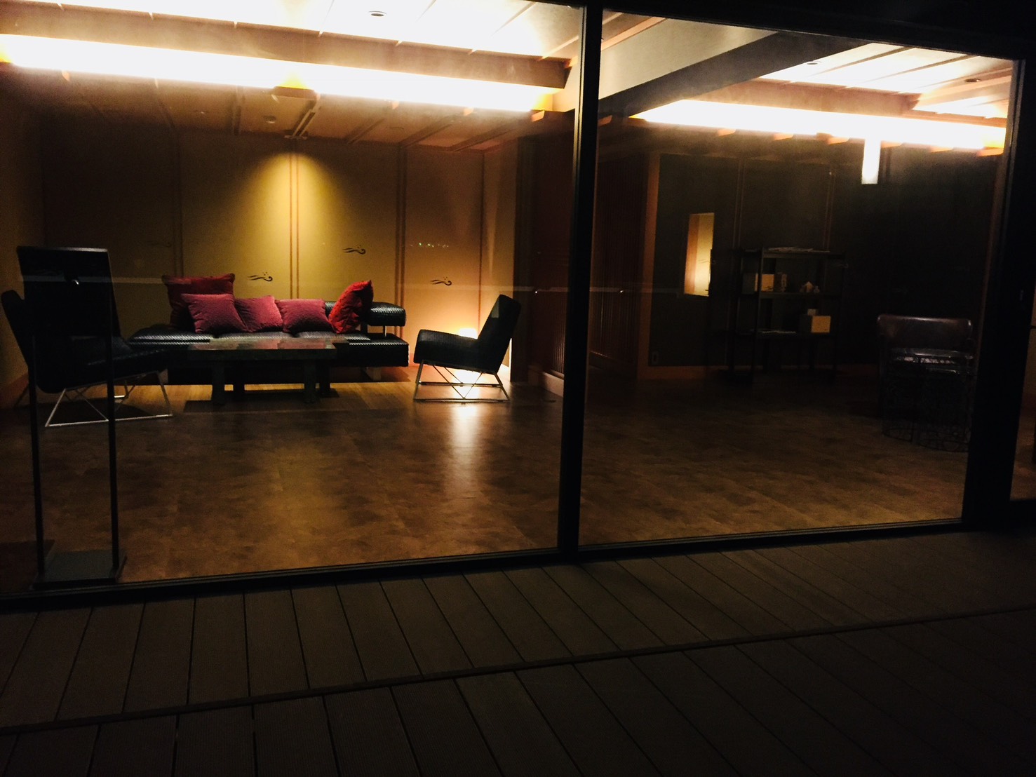 Premium Lounge SORA at night
